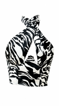 Zebra Halter Corset